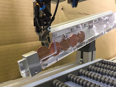 Photo: Münzsortierungsmaschine der Münze Österreich 