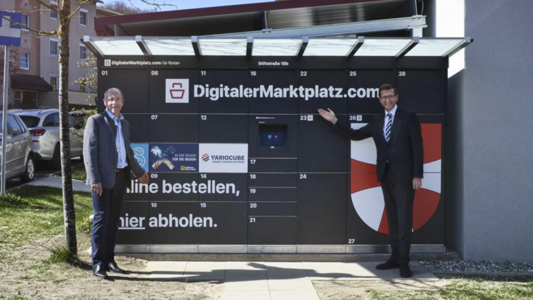 Foto: Digitaler Marktplatz in St. Florian