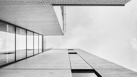 Photo Häuserfassade aus Glas 