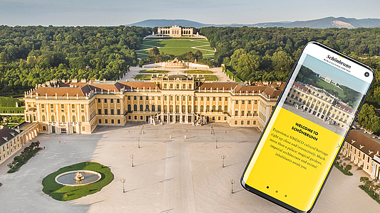 Foto: Das Schloss Schönbrunn und ihre Schönbrunn App