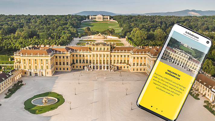 Foto: Das Schloss Schönbrunn und ihre Schönbrunn App
