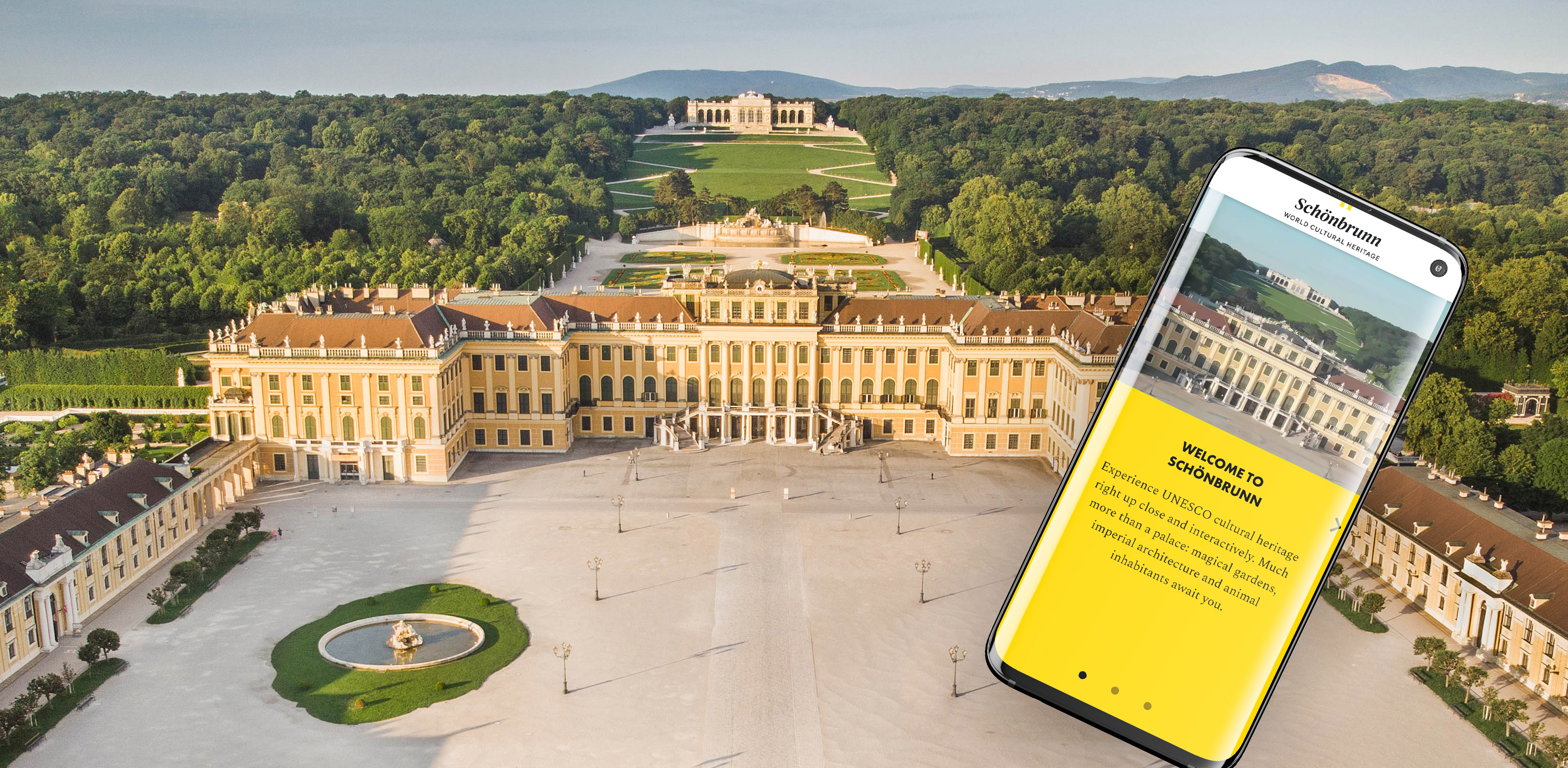 Foto: Das Schloss Schönbrunn und ihre Schönbrunn App